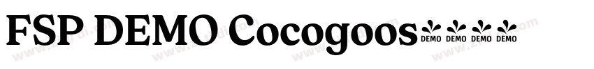 FSP DEMO Cocogoos字体转换 FSP DEMO Cocogoos字体转换